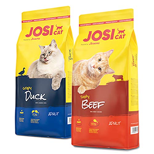 Josera 1 x 10 kg JosiCat Crispy Duck 1 x 10 kg JosiCat Tasty Beef