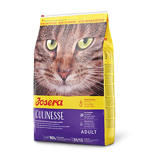JOSERA Culinesse 1x 10kg Katzenfutter mit Lachsöl Super Premium Katzenfutter ausgewachsene Indoor und Outdoor 1er Pack