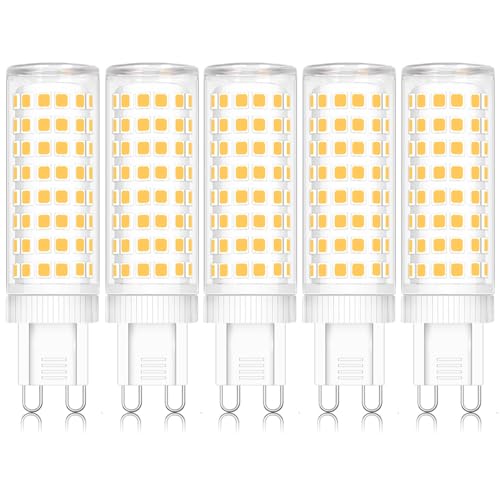 ZYGODLUK G9 LED Lampe 10W Neutralweiß 4000K LED Leuchtmittel Entspricht 100W Halogenlampe Kein Flackern 360 Weitwinkel AC 100-240V non Dimmbar Enegiesparende G9 Lampen 5er Pack