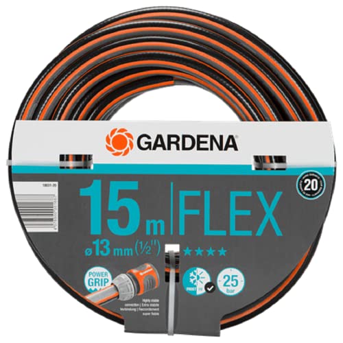  Comfort FLEX Schlauch 13 1 2 15 m Formstabiler flexibler Gartenschlauch mit Power Grip Profil aus hochwertigem Spiralgewebe 25 bar Berstdruck ohne Systemteile 18031 20