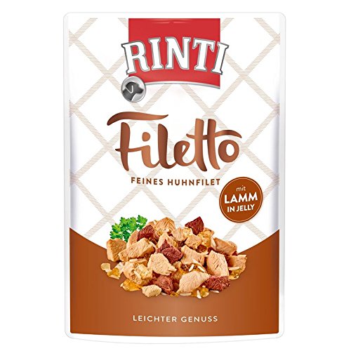 Rinti Filetto Jelly Huhn Lamm 100g - Sie erhalten 24 Packung en Packungsinhalt 100 g