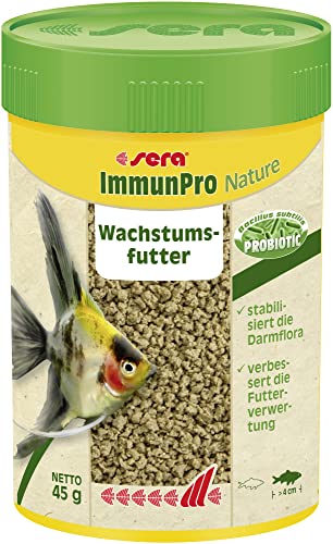 sera ImmunPro Nature 100 ml 45 g - Probiotisches Wachstumsfutter für Zierfische ab 4 cm