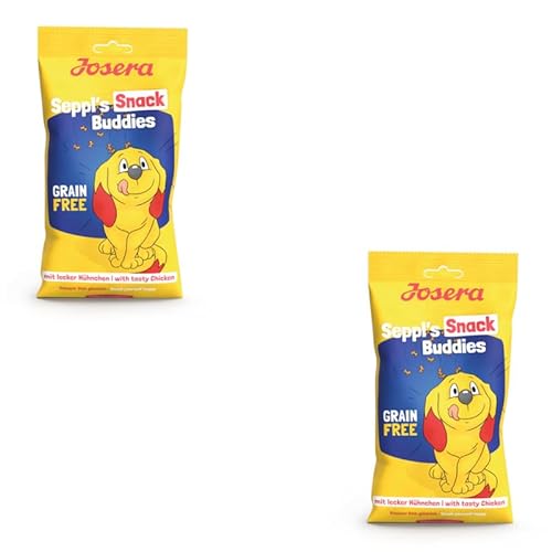 Josera Seppl s Snack Buddies Doppelpack 2 x 150 g Getreidefreier Hundesnack Mit leckerem Hühnchen Geschmack Geringer Fettgehalt Hochwertige Zutaten ohne Gentechnik