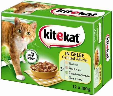 Kitekat 12-er MP Gefluegel-Allerlei in Gelee 12 x 100g