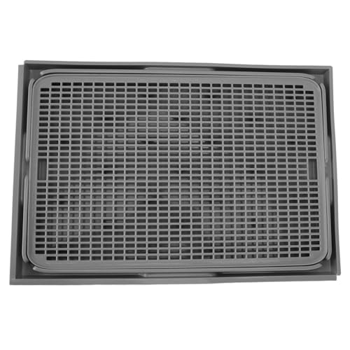 Katzenstreu Matten Müll Fangenmatte Geräumige Doppelschicht Katzenstrauder Matte Waschbar Anti -Schlupf -Bottom -Katzen -Katzematte Katze Katzentruppfänger für Große Mittelgroße