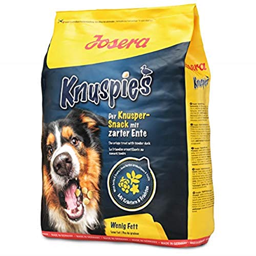 JOSERA Knuspies mit Ente schmackhafte Hundeleckerlis mit geringem Fettgehalt 1er Pack 1 x 900 g