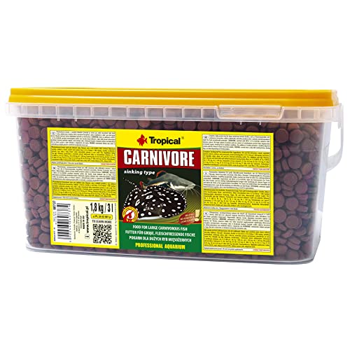 Tropical Carnivore - Futter für große fleischfressende Fische Rochen Raubwelse 1er Pack 1 x 3 l