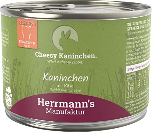 Herrmanns Katzenfutter Kaninchen mit Käse 200 g