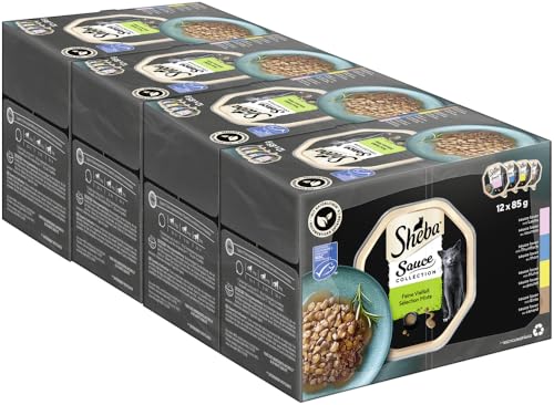 SHEBA Schale Multipack Sauce Collection Feine Vielfalt MSC 4x12x85g