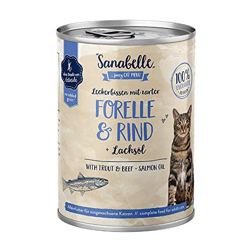 Sanabelle mit Forelle Rind 6 x 400g Katzenfutter nass