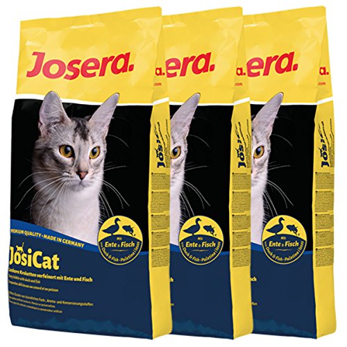 Josera 3 x 10 kg JosiCat Ente