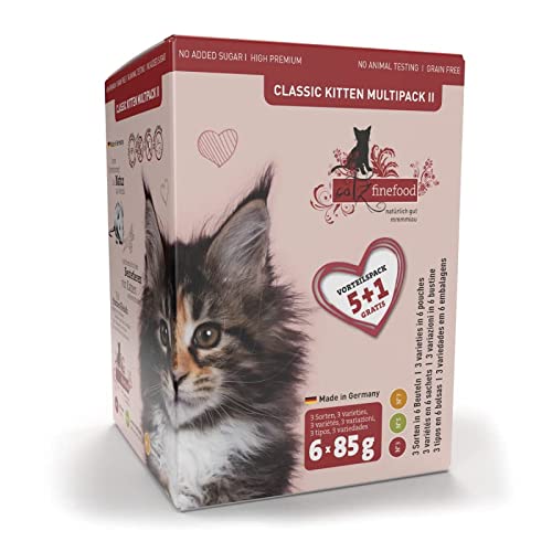  Kitten Multipack I   Kitten fÃ¼r Junge ohne Getreide und Zucker hohem Fleischanteil 6x 85g Beutel