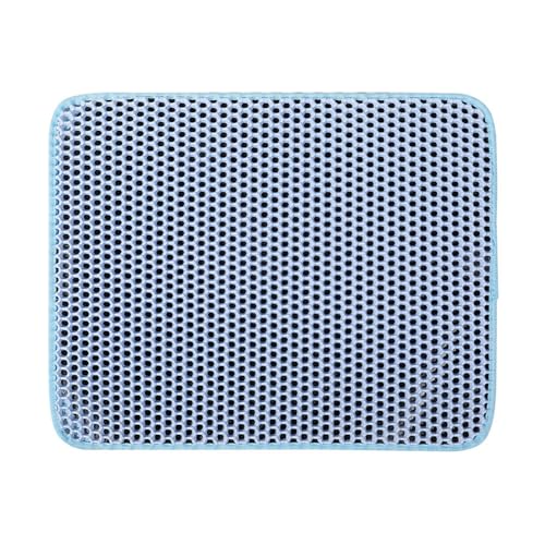 Ksikdeg Katzenstreu Fangmatte ausgehöhlt doppellagig verschiedene Größen zum Sieben ausgehöhlte Matte für Reiniger