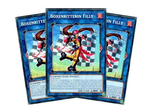Boxenritterin Filly - Playset 3 Karten - AGOV-DE084 - Common - 1. Auflage - Deutsch - Yugioh - Age of Overlord - mit RC-Fieldcenter