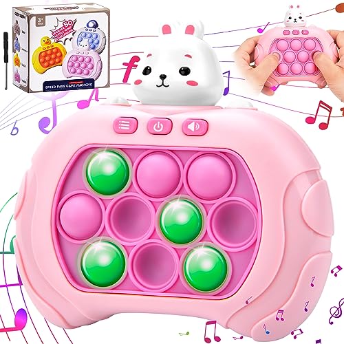 Pop It Fidget Toys Pop It Elektronisches Spiel Quick Push Spiel Push Pop Game Controller Bubble Sensory Fidget Spielzeug Dekompressions Spielkonsole Lernspielkonsole für die Frühe Kindheit