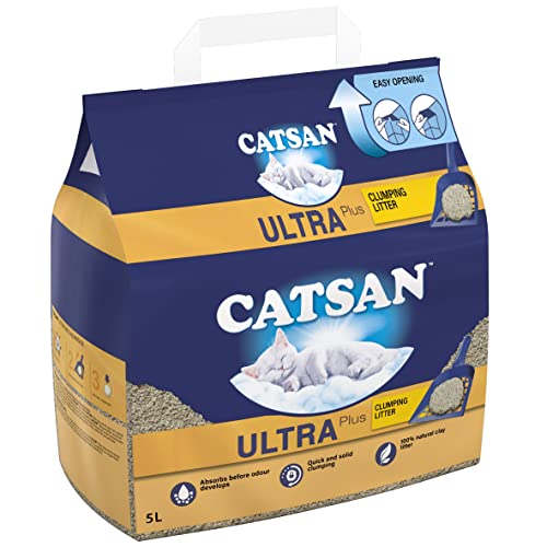 Catsan Klumpstreu geruchsbeseitigend extra saugfähig Packung mit 3 x 5 Liter