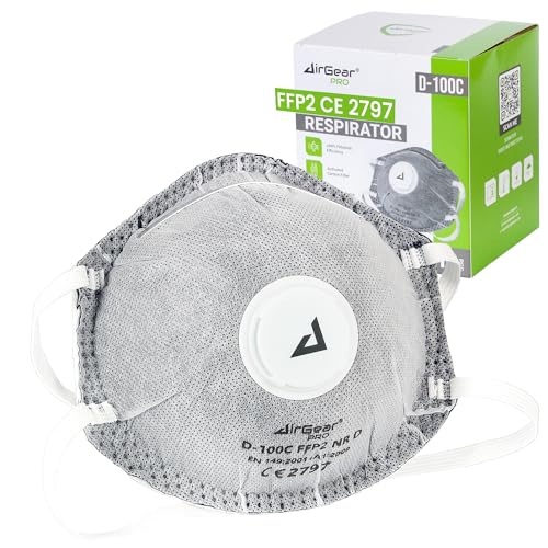AirGearPro Ventil 10er Pack Staubmaske Filter gegen Feinstaub