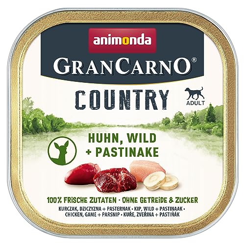  Country Wild Pastinake 22x 150g getreidefreies Hundenassfutter Zucker für fleischigen Zutaten