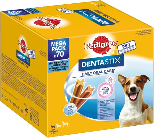 Pedigree DENTASTIX Daily Oral Care Karton Multipack Mega Pack 5-10kg 70 Stück 10x7 Stück