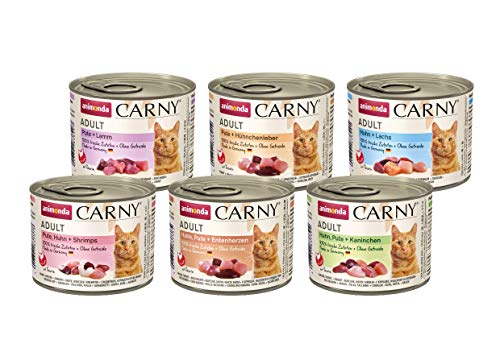 Carny Nassfutter Mix Geflügel Variation 6x 200g Nassfutter von animonda ohne Getreide und Zucker mit frischen fleischlichen Zutaten