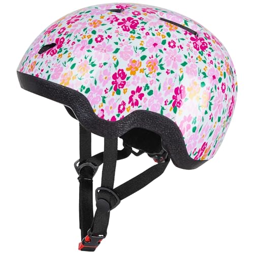 Kinder Fahrradhelm für 1-3 Jahre Einhorn Helm für Mädchen Verstellbarer Kinderhelm für Fahrrad Skateboard Scooter Skaten