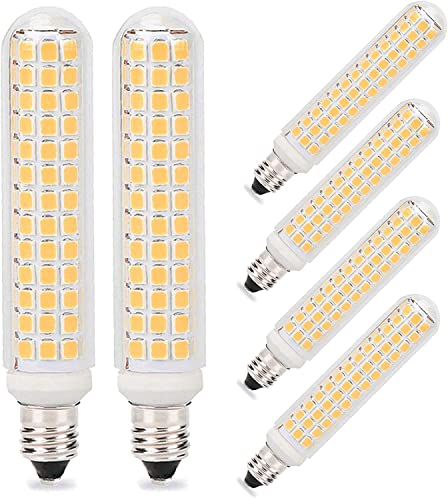E11-LED-Glühbirne dimmbar 13 W entspricht 130 W Halogen 134 LED-Perlen 1300 lm 220 V Wechselstrom kein Flackern 360 Abstrahlwinkel für LED-Kronleuchterlampen warmweiß 6 Stück