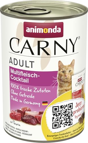 animonda Carny Adult Katzenfutter Nassfutter für Ausgewachsene Multifleisch Cocktail 6 X g