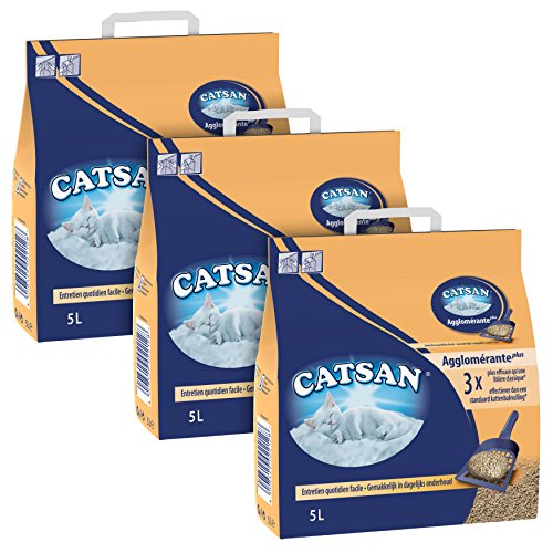 Catsan Klumpende mineralische Katzenstreu 3 Beutel 5 l