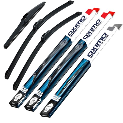 OXIMO SIMPLY WORKS Front und Heckscheibenwischer für Hyundai Kona 1 I ab 06.2017 SUV 3er Set Wischerblätter - links 650 mm rechts 400 mm hinten 275 mm