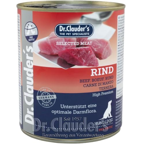 Dr. Clauders Selected Meat Rind 6X 800g Hundefutter