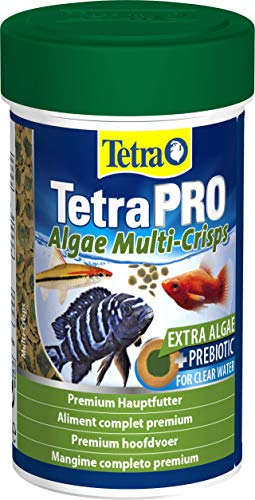 Tetra Pro Multi-Crisps Premium Fischfutter mit Algenkonzentrat für erhöhte Widerstandskraft 100 ml 1er Pack Dose