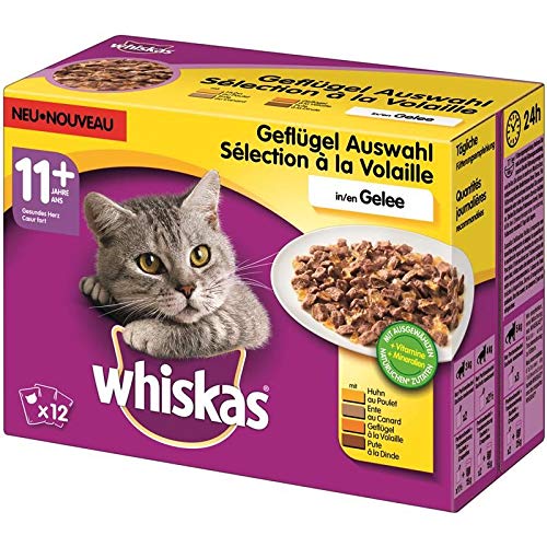 whiskas Multipack 11 Geflügelauswahl Gelee 48x100g Katzenfutter