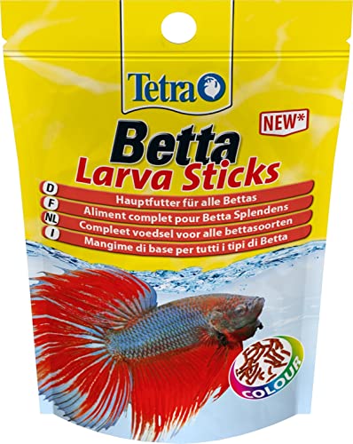 Tetra Betta Larva Sticks - Fischfutter in Form von Futtersticks für Kampffische und andere Labyrinthfische 5 g