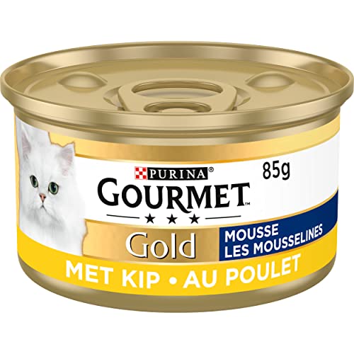 Gourmet Gold Mousse Katzenfutter Nassfutter mit Huhn - 24x85g - 24 Dosen 2 04kg
