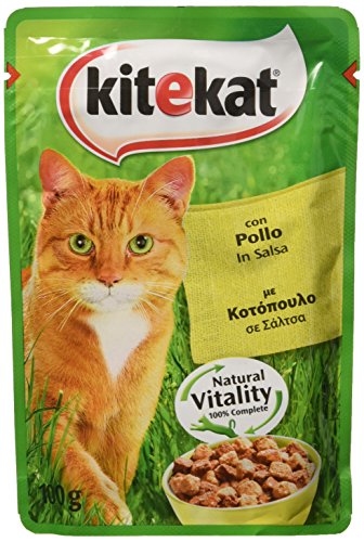 Kitekat Wet cat Food with Chicken - Pack of 48 Bags x 100 g