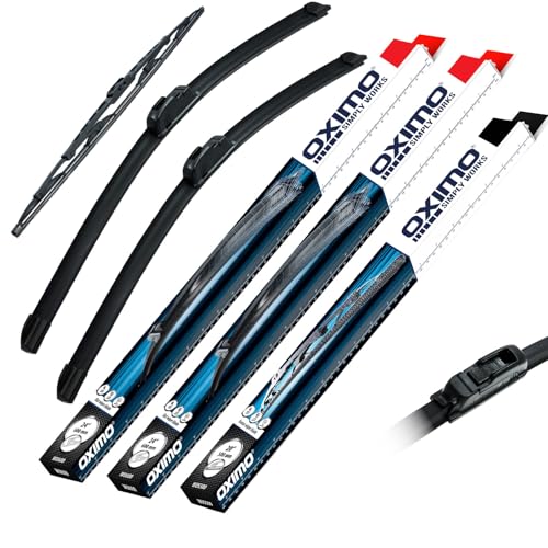 OXIMO SIMPLY WORKS Front und Heckscheibenwischer für Seat Ibiza 3 III 6L 09.2001-02.2006 Schrägheck 3er Set Wischerblätter - links 525 mm rechts 475 mm hinten 350 mm