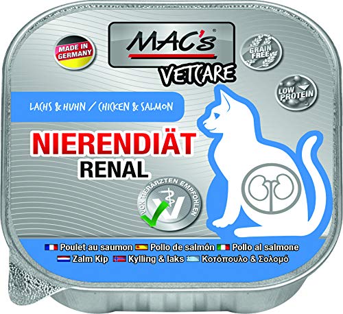  Vetcare Nierendiät Lachs 100g für Katzen 16er Pack 16x 100g