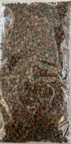 MiniWafers 3-Farb Mix Spirulina Astaxanthin Gelb mit Vitaminen Sinking Wafer Zierfischfutter für Welse Garnelen Krebse Bodenfische 500Gr