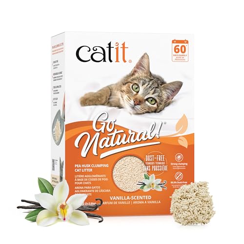 Catit Go Natural klumpende aus Erbsenhülsen Vanilleduft 2x 2 8kg 5 6kg