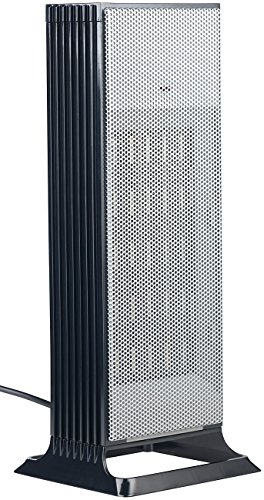 Carlo Milano Keramiklüfter Heizlüfter Design-Turm-Keramik-Heizlüfter Thermostat 3-stufig bis 2.000 Watt mit Ventilatorfunktion Elektro Keramik Schreibtisch Steckdose