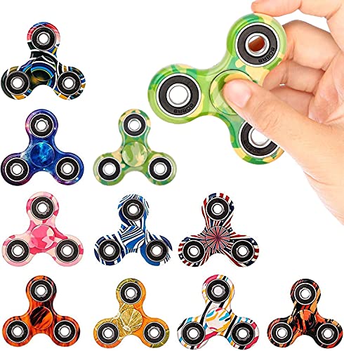 SCIONE 24er Pack Fidget Spinner - ADHD Stress Relief Angstabbau Spielzeug - Fidget Spinner für Kinder Erwachsene - Fidget Toys mit Kugellager für Konzentration Bunte Finger Spinner