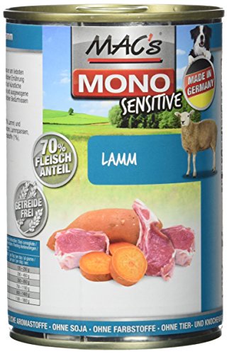 Mac s Mono Sensitive Lamm 6er Pack 6 x 400 g