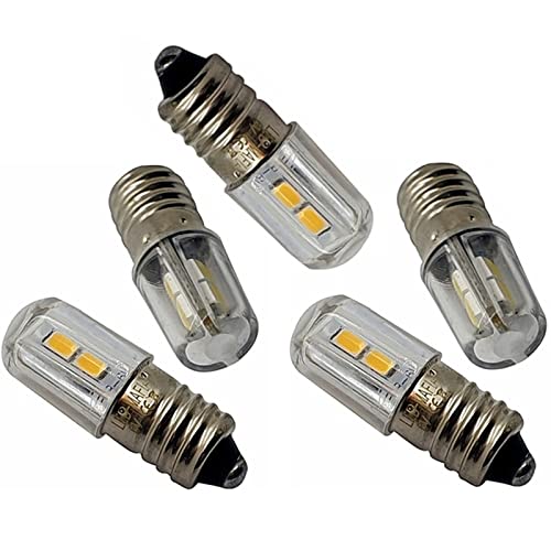 E10 LED 6V 10SMD Lampe Birne Schraubsockel Weihnachtsstern Leuchtstern Faltstern Adventstern warmweiß 5 Stück