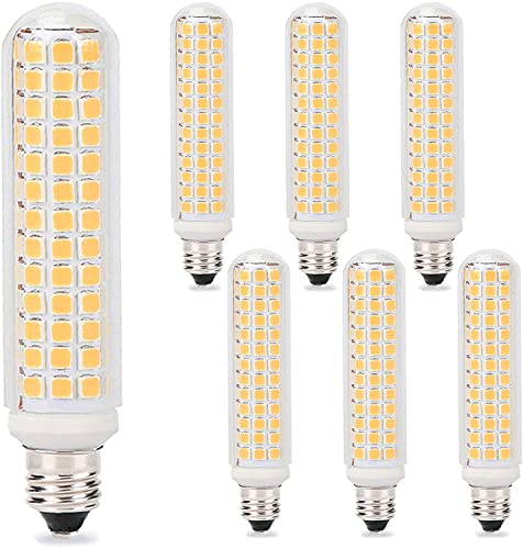 E11 LED-Lampen 13 W dimmbar 134 LED-Perlen 1300 lm 2835 SMD LED-Maisbirne AC 220 V 360 Abstrahlwinkel kein Flackern für LED-Kronleuchter-Glühbirne Heimbeleuchtung warmweiß 7 Stück