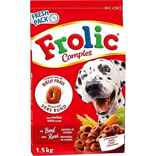 Frolic Komplette Trocken Hunde Rindfleisch Karotten C Ales 1.5kg 3er-Pack 1