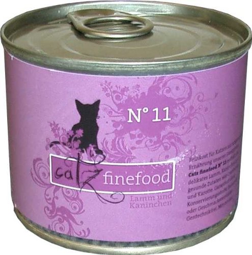 catz finefood No.11 Lamm Kaninchen 200 g - Sie erhalten 6 Packung en Packungsinhalt 200 g