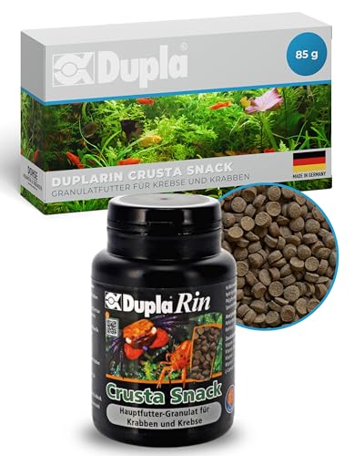 Dupla DuplaRin Crusta Snack I 85 g I Granulatfutter für Krebse Krabben I Hauptfutter mit Fisch Krebstieren Gemüse Spirulina Algen I unterstützt Wachstum Vitalität Schalenbildung