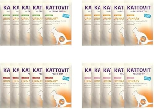  Urinary Frischebeutel Bundle 4 Sorten 20x 85g Pute Huhn Kalb Lachs