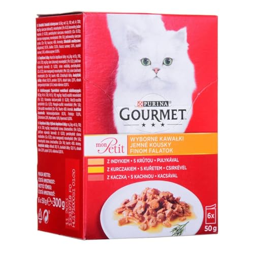 Purina Gourmet Katzenfutter Huhn Türkei Ente 6 x 50g