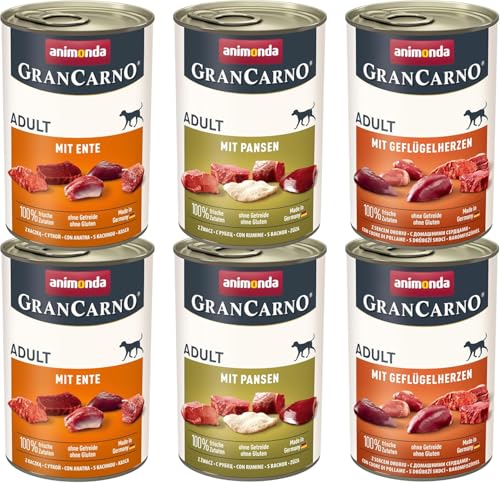  Adult Deftige Variation 6x 400g für ausgewachsene Tiere für 100% fleischlichen Getreide